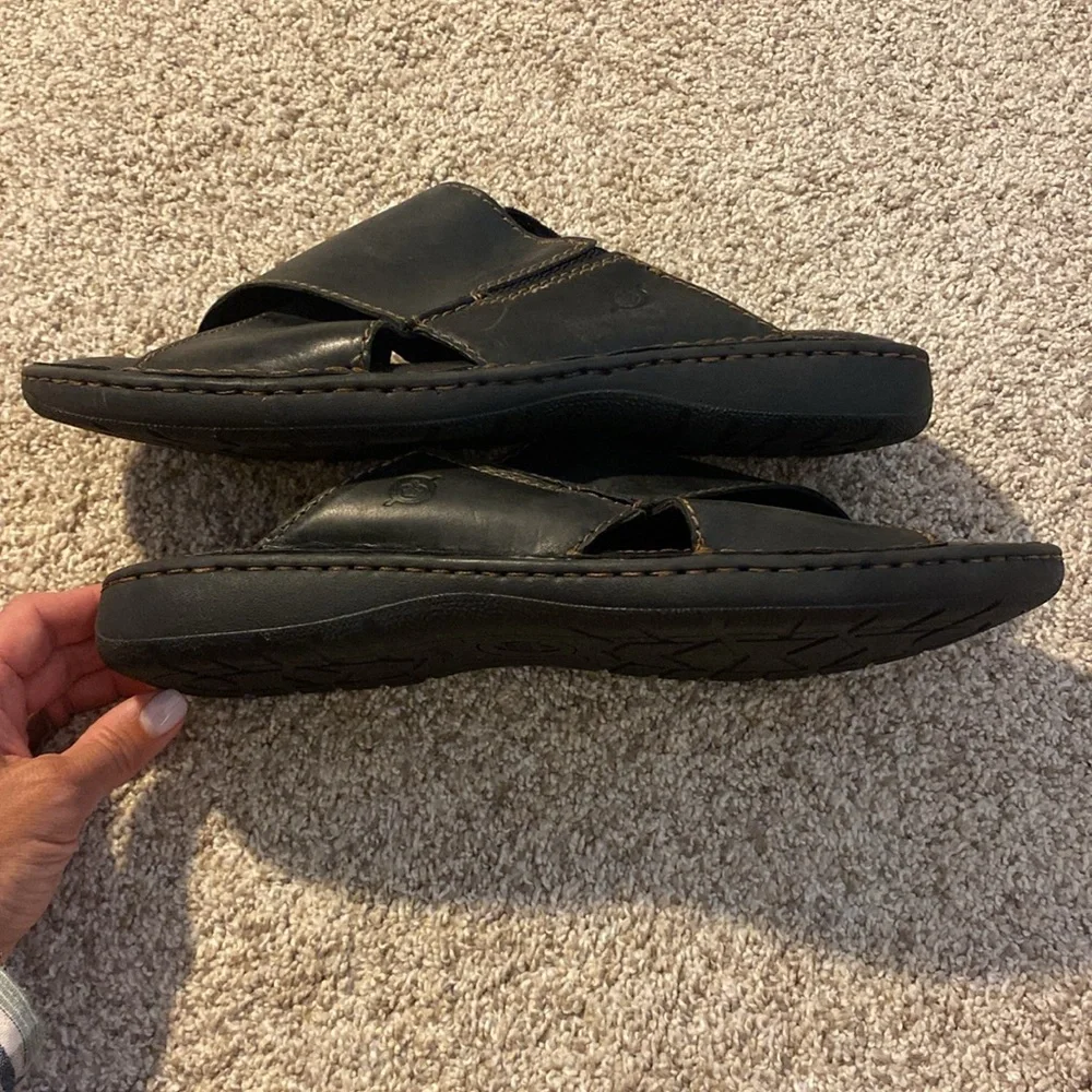 Born Marco Slide Leather Sandals - Like New!